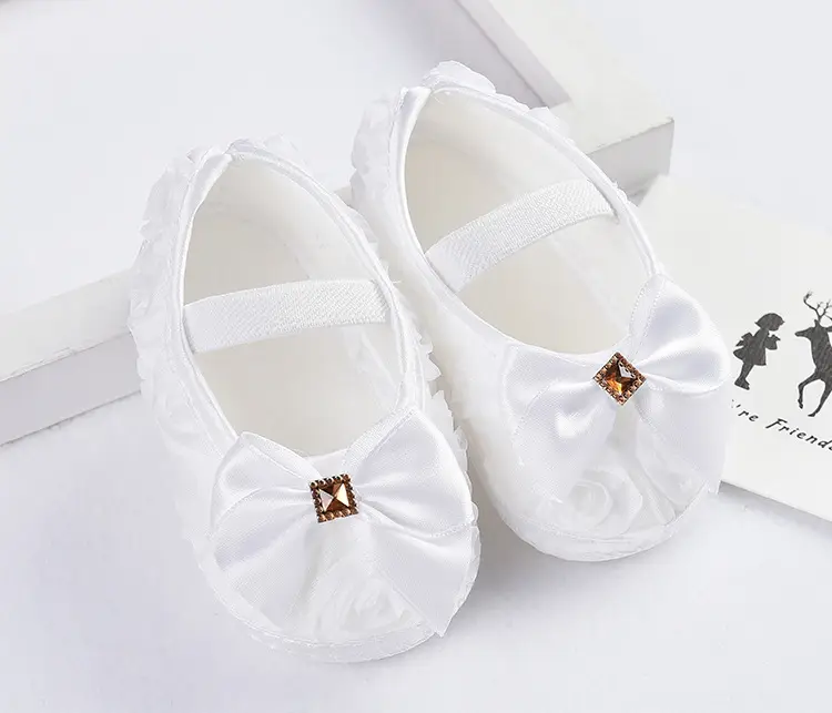 Purple Floral Baby Shoes for Girls 0-1 Year Old - Image 4