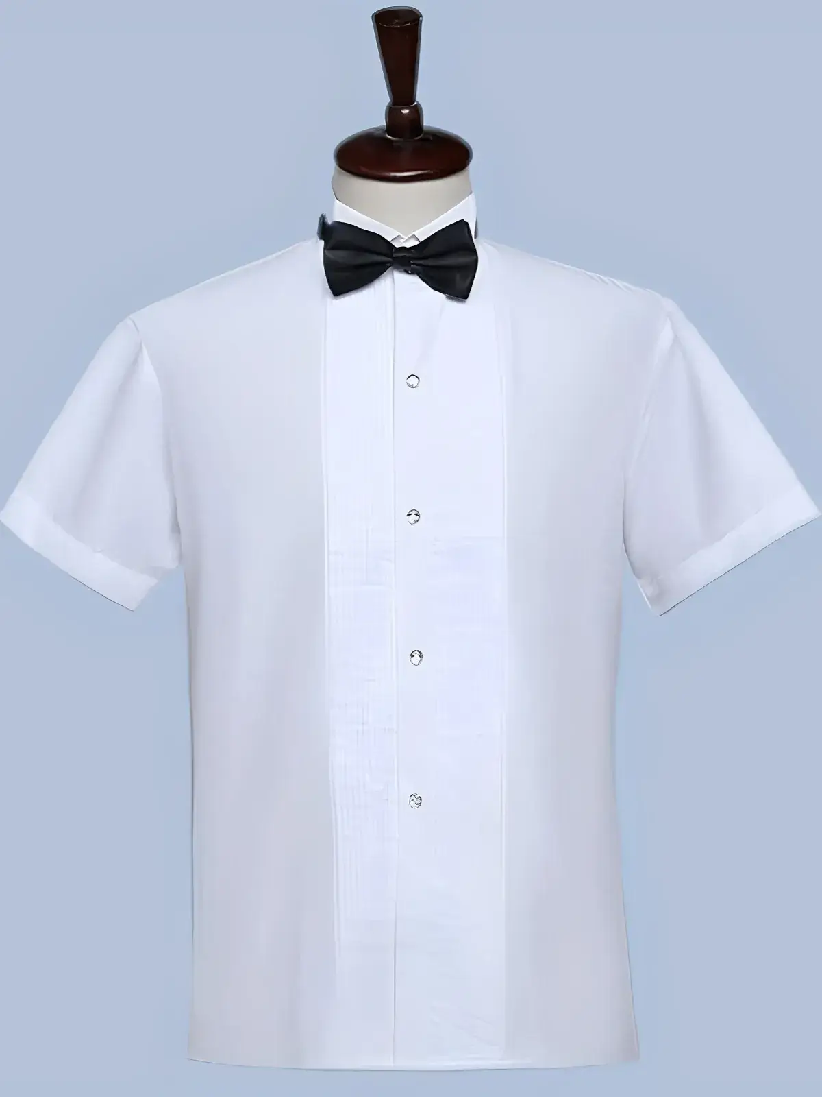 White Slim Fit Short Sleeve Shirt for Boys - Image 6