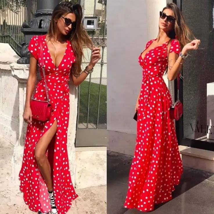 2024 Cross-Border Polka Dot Summer Dress Women - Image 2