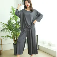 Modal Plus Size Dress Summer Loose Slimming Nightdress — feature 20