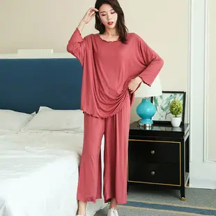 Modal Plus Size Dress Summer Loose Slimming Nightdress — feature 8
