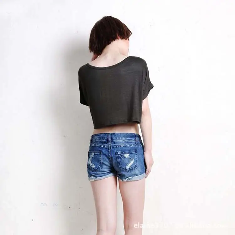 Red Women's Ultra-Short Sleeve T-Shirt with Pocket