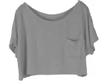 Red Women's Ultra-Short Sleeve T-Shirt with Pocket