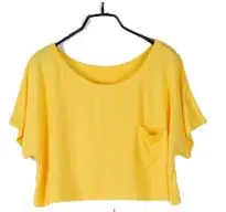 Red Women's Ultra-Short Sleeve T-Shirt with Pocket