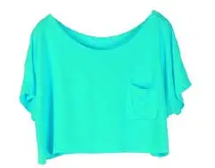 Red Women's Ultra-Short Sleeve T-Shirt with Pocket