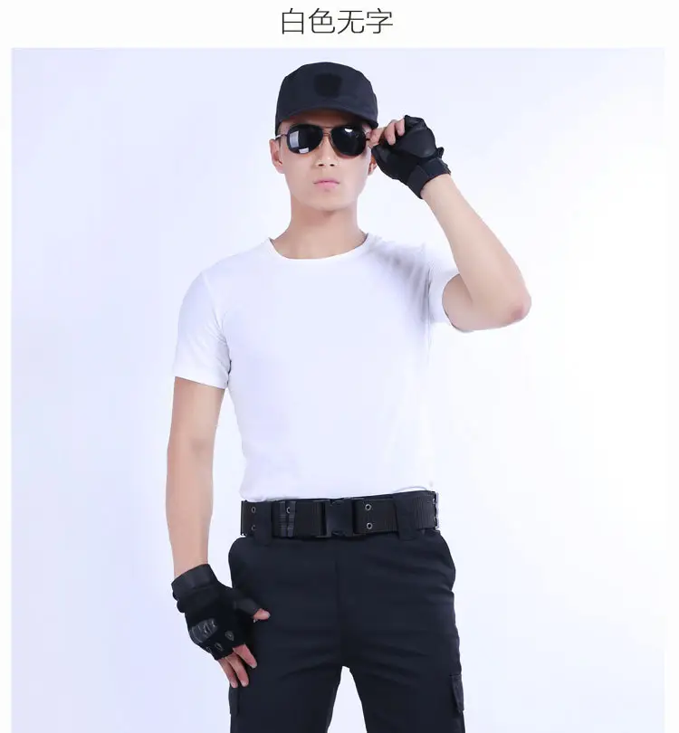 Black TEQIN Training T-Shirt with Logo & China Flag Patch — feature 13