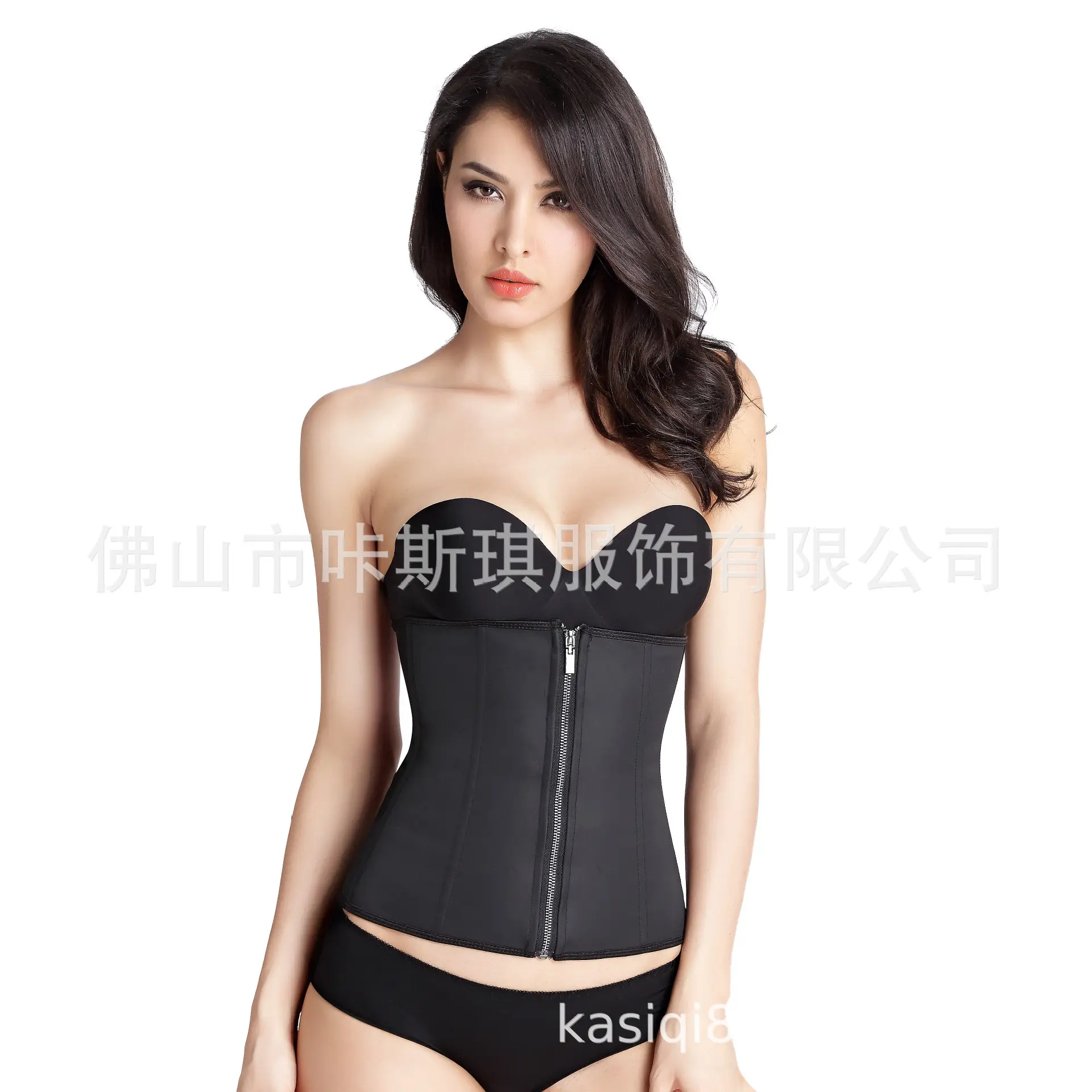 Black Latex Body Shaping Belt for Women