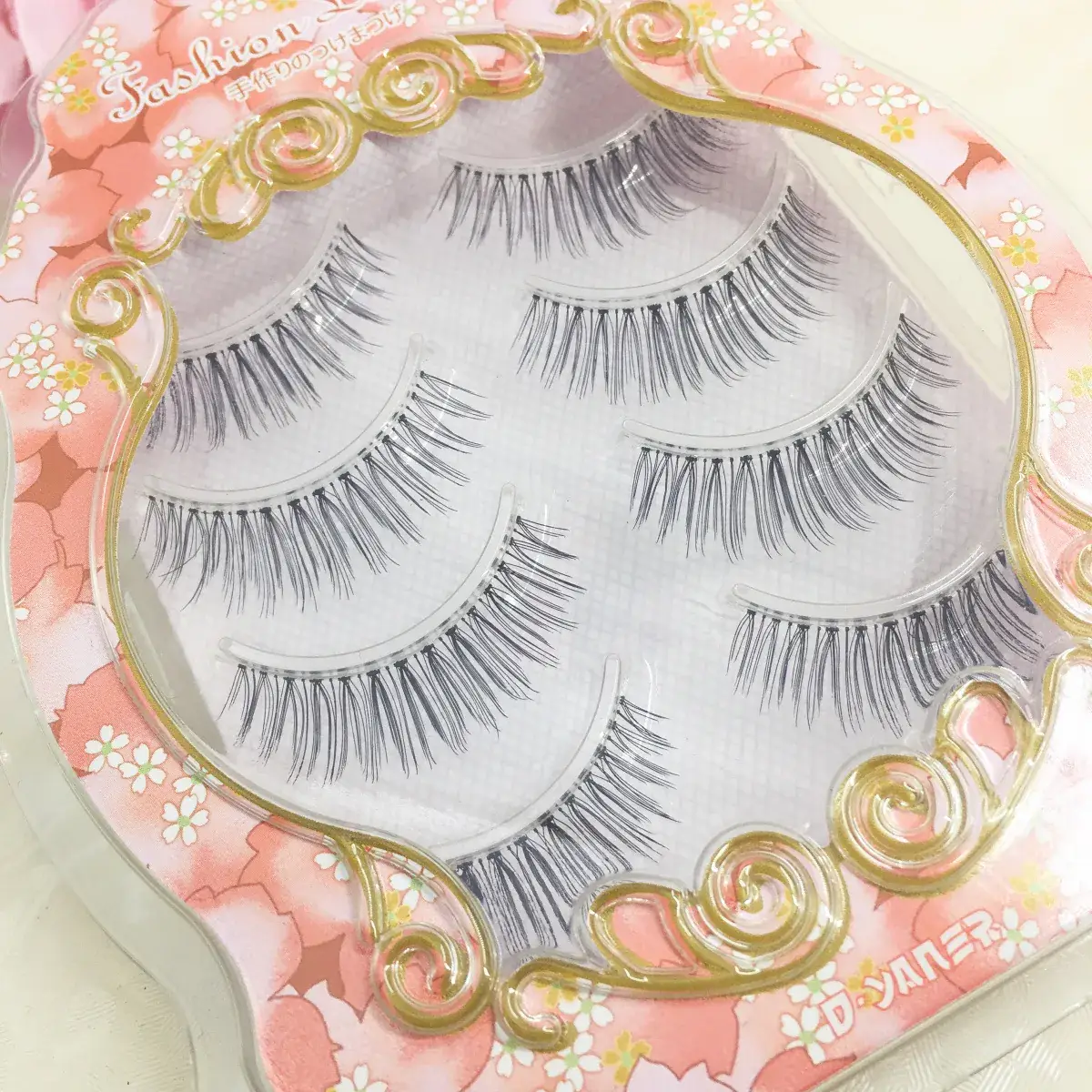 4 Pairs Japanese False Eyelashes Transparent Stem Simulation - Image 4
