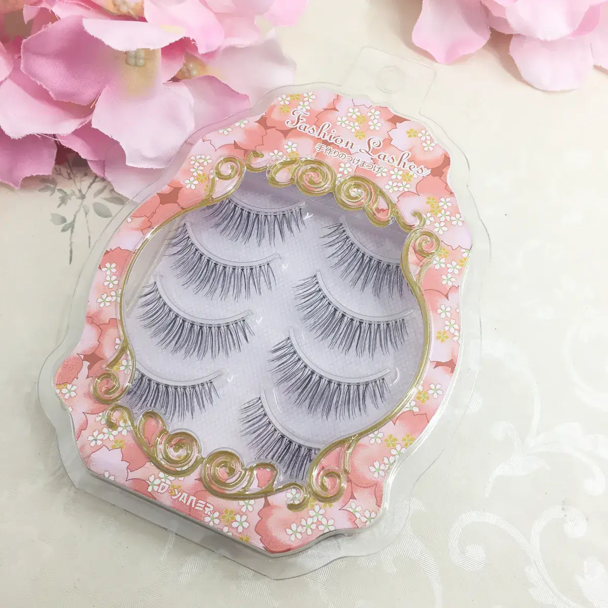 4 Pairs Japanese False Eyelashes Transparent Stem Simulation - Image 5