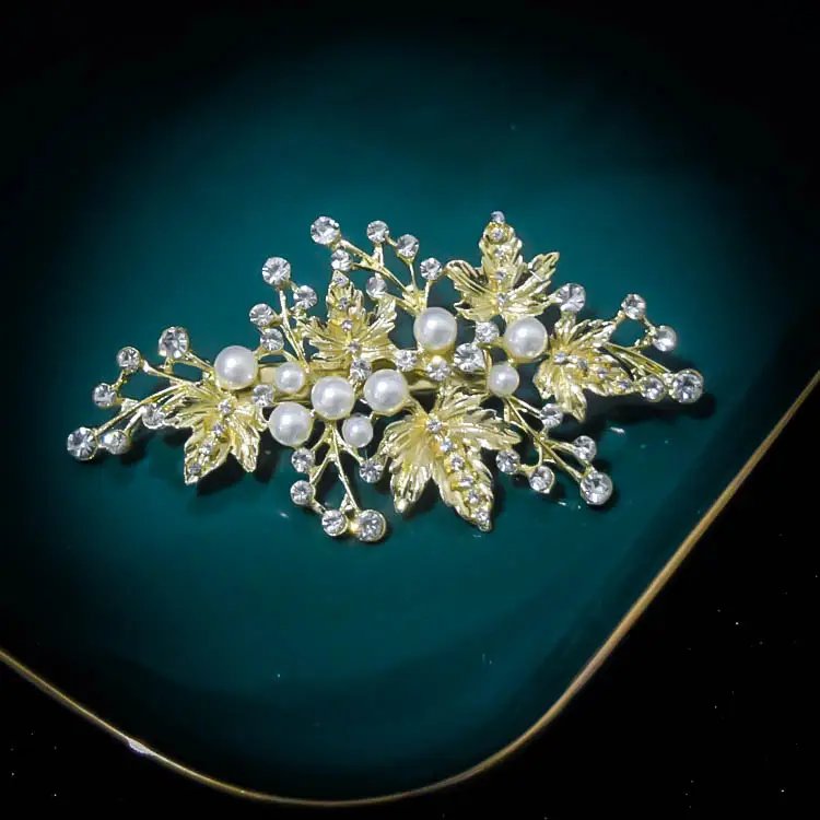 Korean Hair Clip with Pearl Edge Design - Image 4