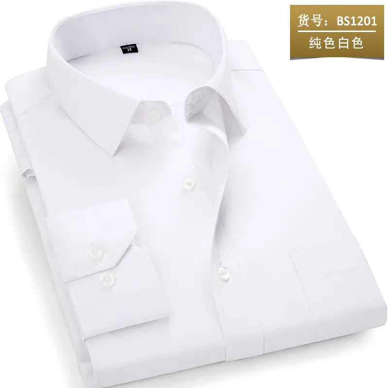 Men Blue Striped Long Sleeve Shirt Plus Size - Image 8