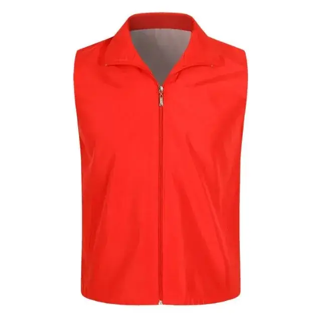 Volunteer Vest High Visibility Orange with Reflective Stripes - Image 32