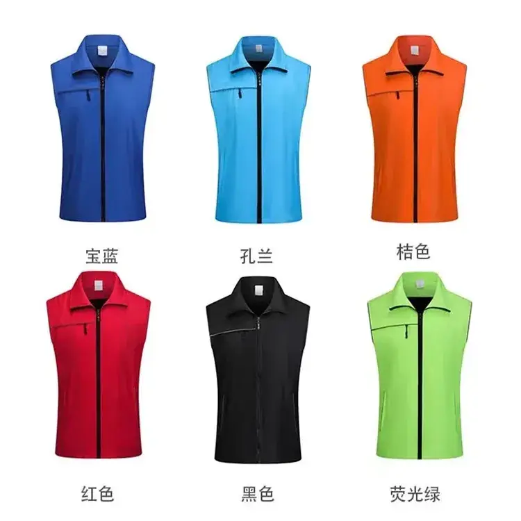 Volunteer Vest High Visibility Orange with Reflective Stripes - Image 18
