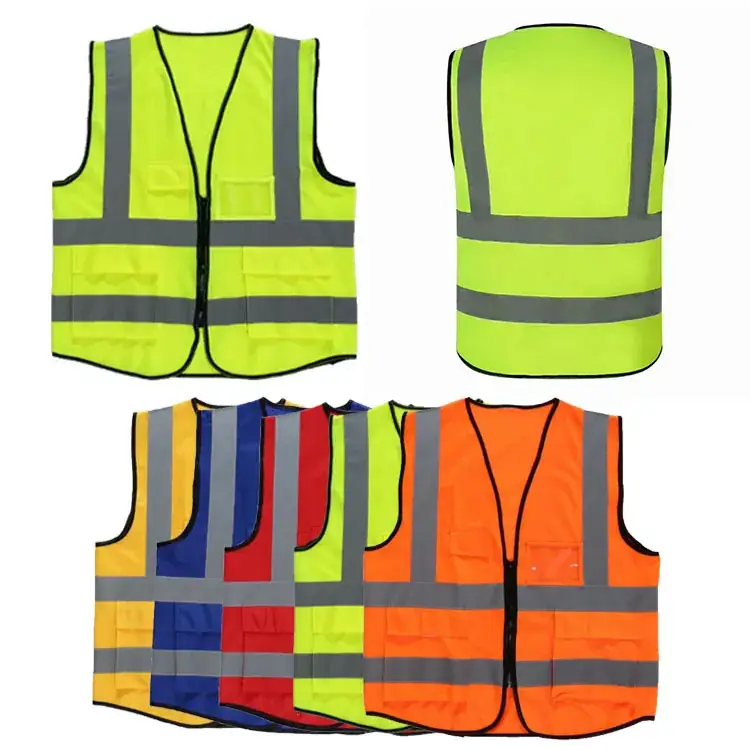 Volunteer Vest High Visibility Orange with Reflective Stripes - Image 19