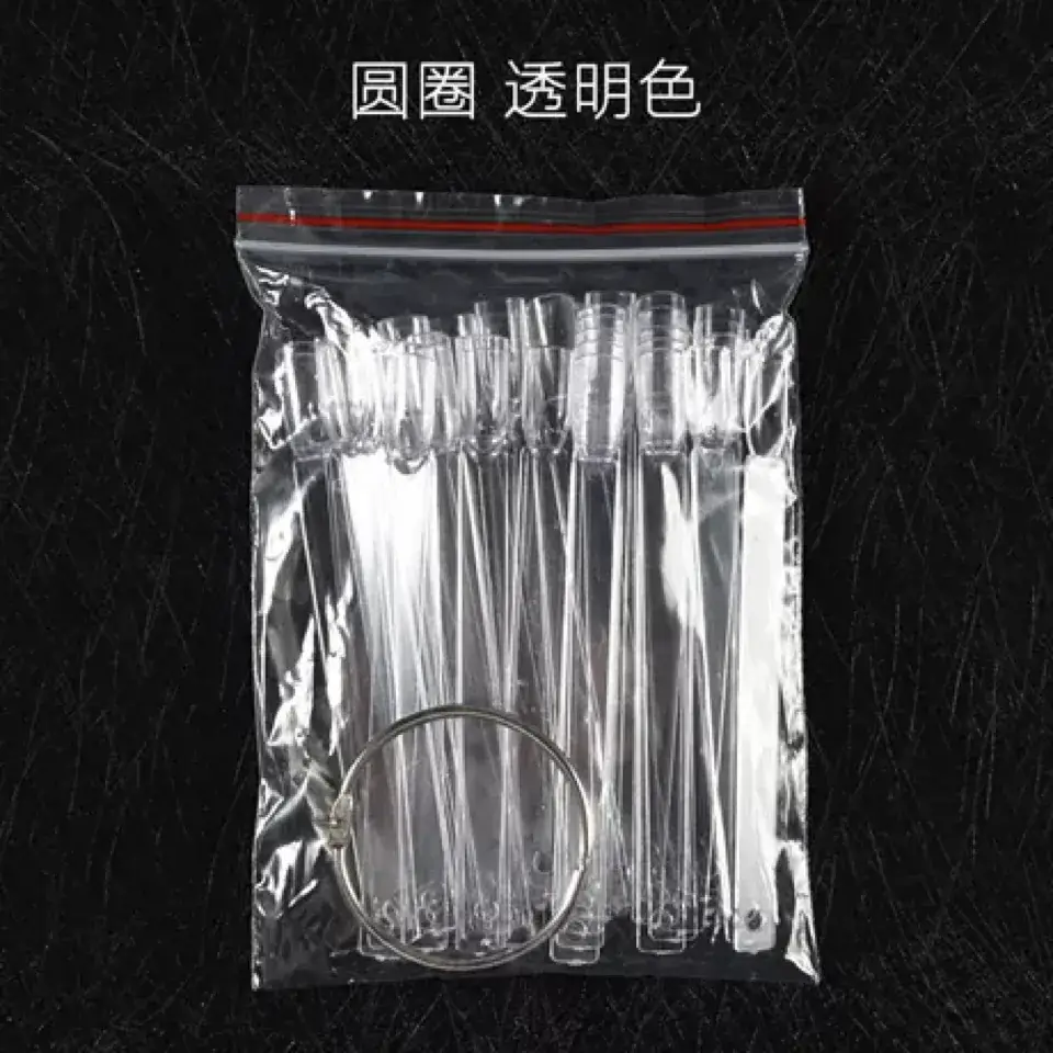 Nail Color Plate Fan Shaped Practice Tool 50 Pcs