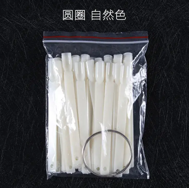 Nail Color Plate Fan Shaped Practice Tool 50 Pcs