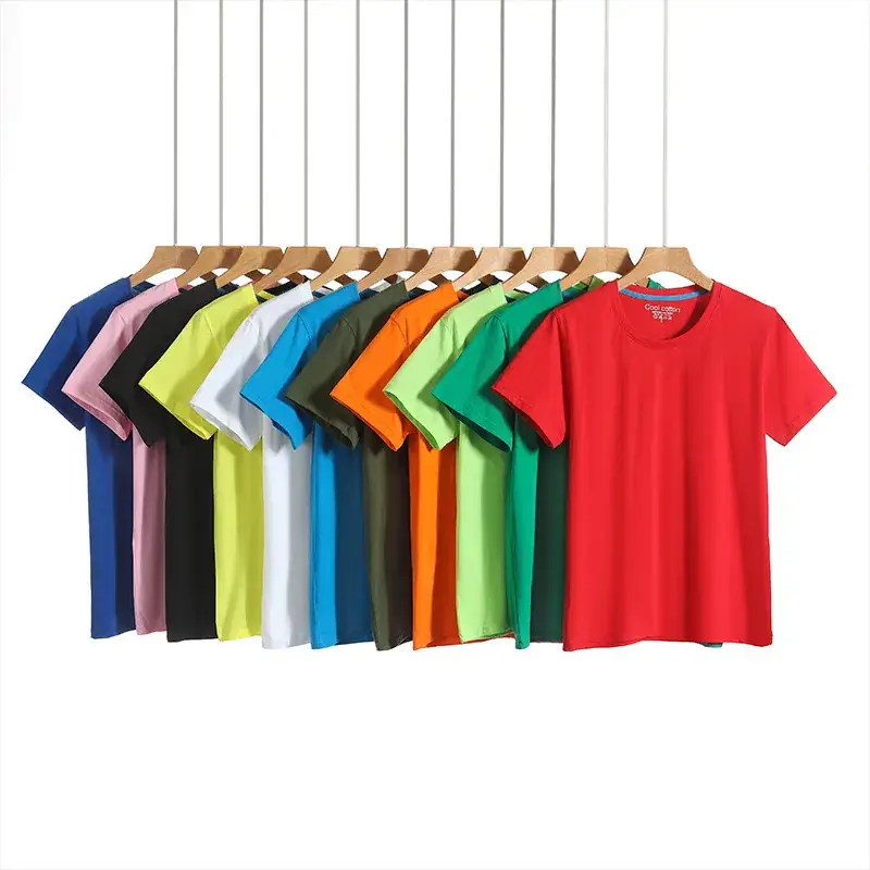 Light Blue Cotton T-Shirt with Custom LOGO - Image 28