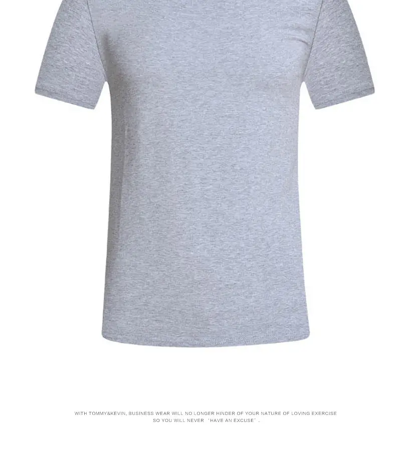 Light Blue Cotton T-Shirt with Custom LOGO — feature 10