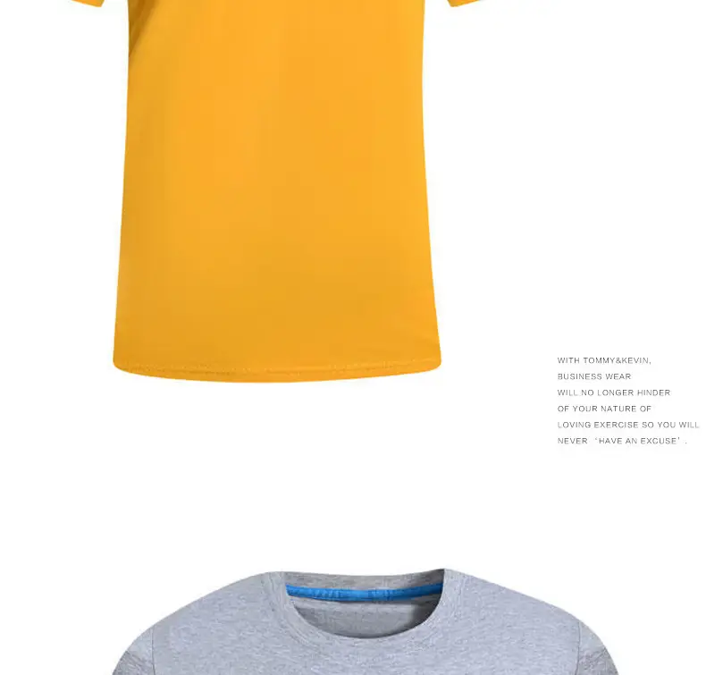 Light Blue Cotton T-Shirt with Custom LOGO — feature 9