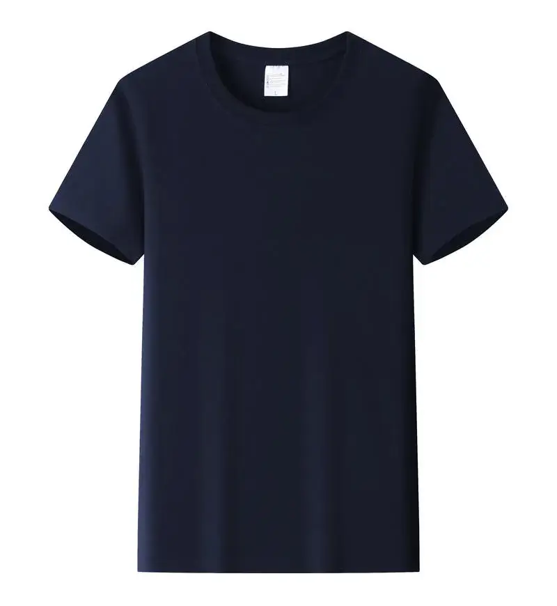 Light Blue Cotton T-Shirt with Custom LOGO - Image 15