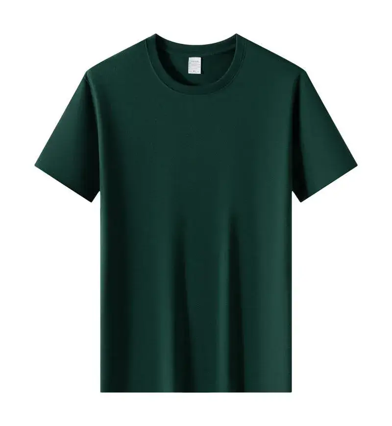 Light Blue Cotton T-Shirt with Custom LOGO - Image 17