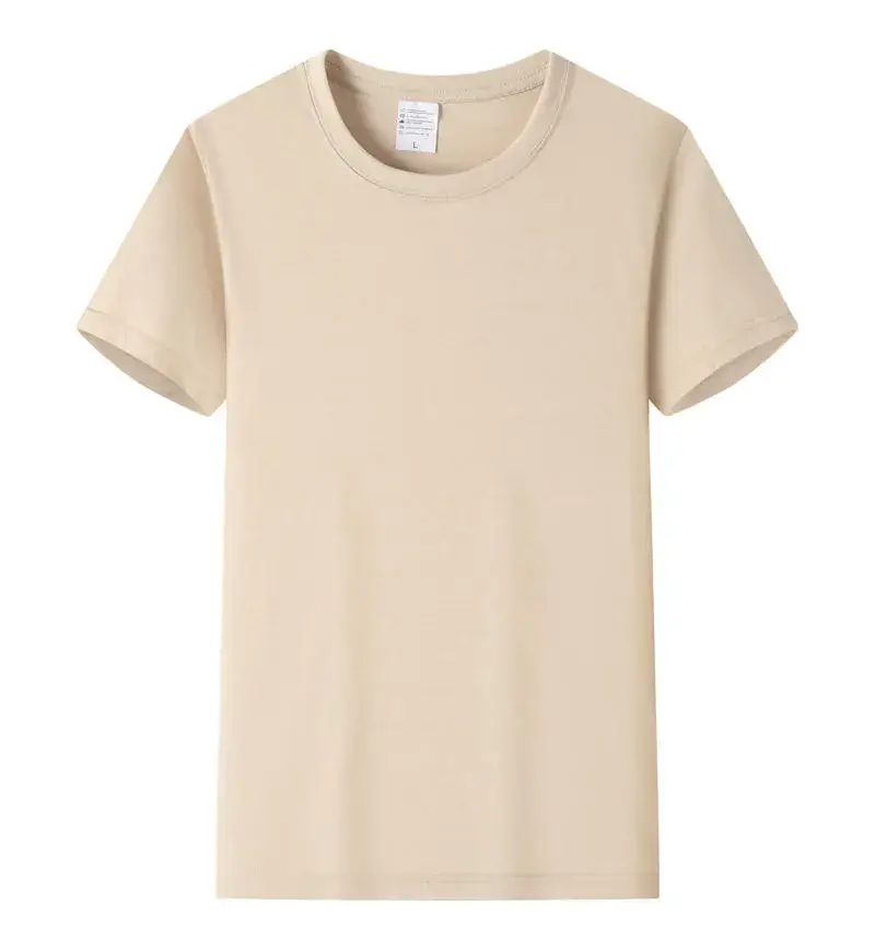 Light Blue Cotton T-Shirt with Custom LOGO - Image 20
