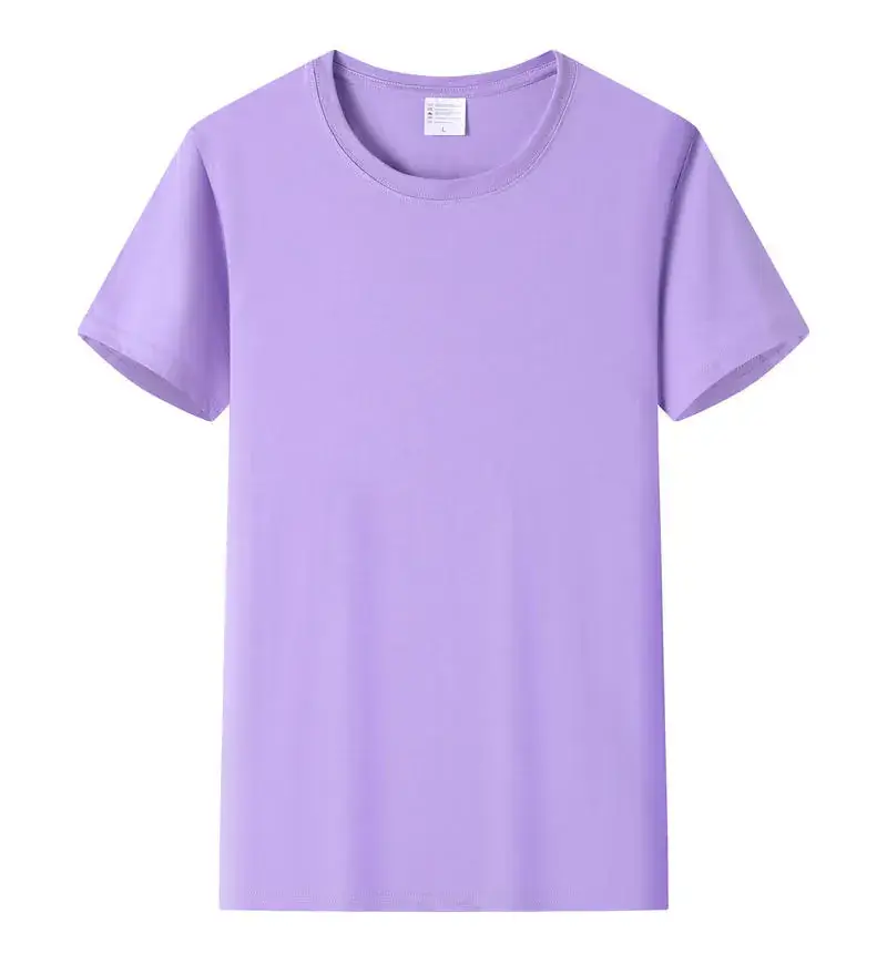 Light Blue Cotton T-Shirt with Custom LOGO - Image 23