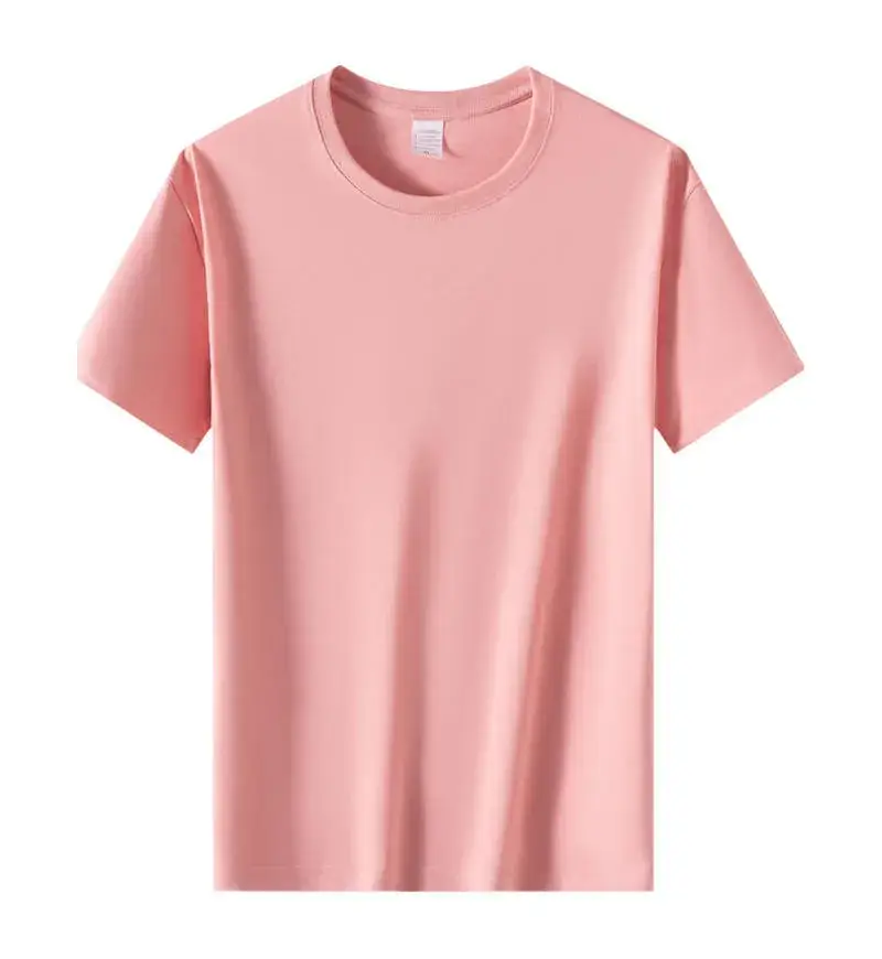 Light Blue Cotton T-Shirt with Custom LOGO - Image 24