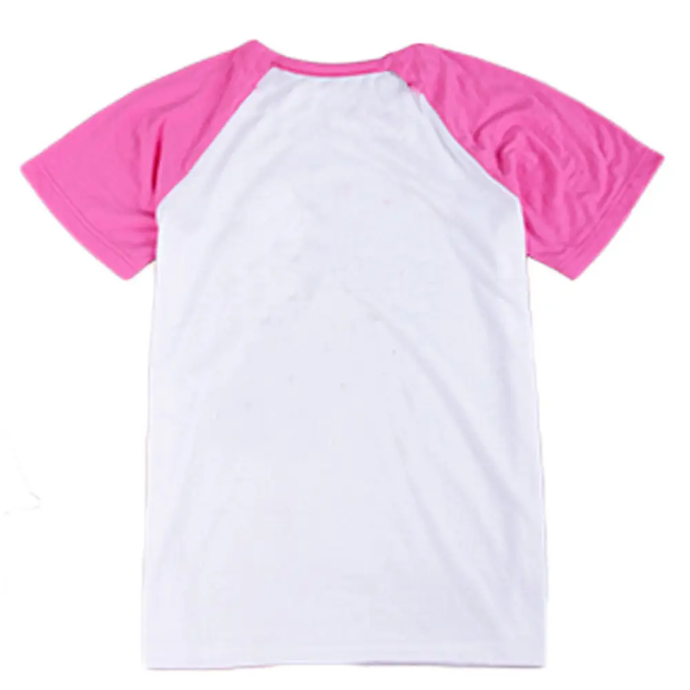 Unisex Pink Heart Graphic T-Shirt Short Sleeve - Image 2