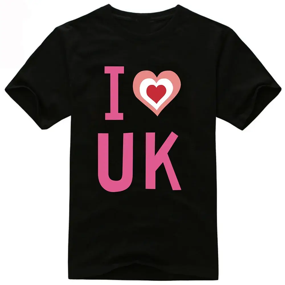 White Korean Flag T-Shirt for Girls Sweet British Design - Image 2