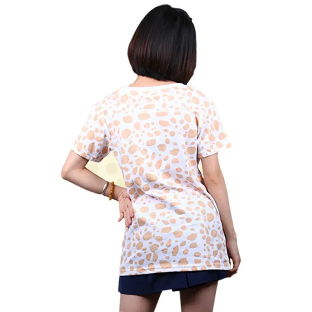 Special-Doctor Trafalgar Rollo Smiley T-Shirt Brown Spotted White - Image 2