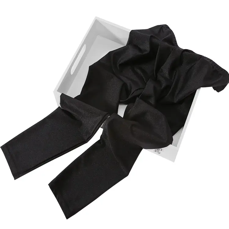 Black Slim Fit Stirrup Leggings with Foot Loops - Image 8