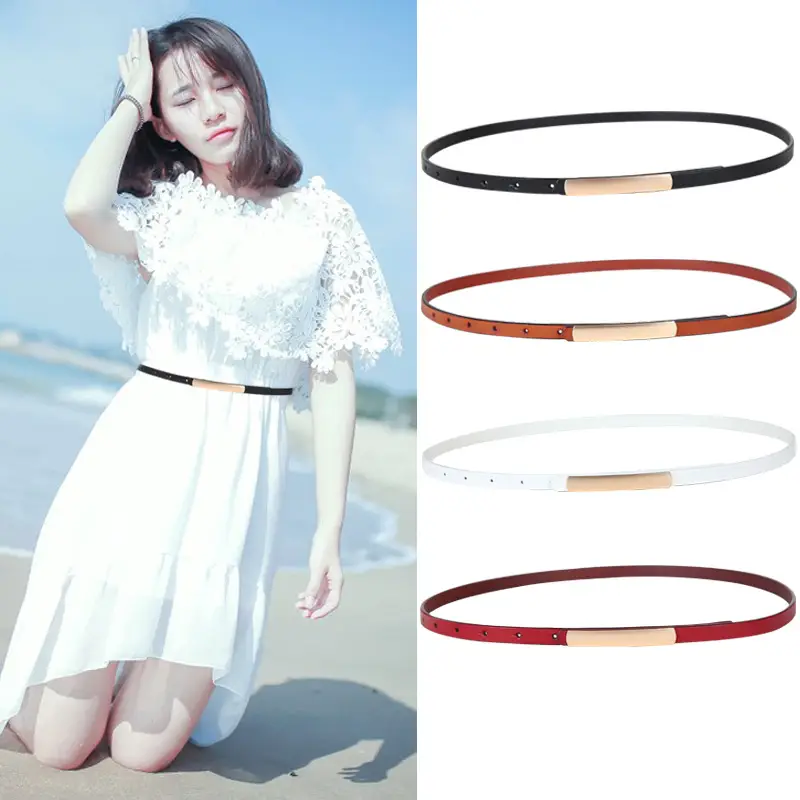 Women's Korean Style Decorative Belt Genuine Leather Alloy - Image 8