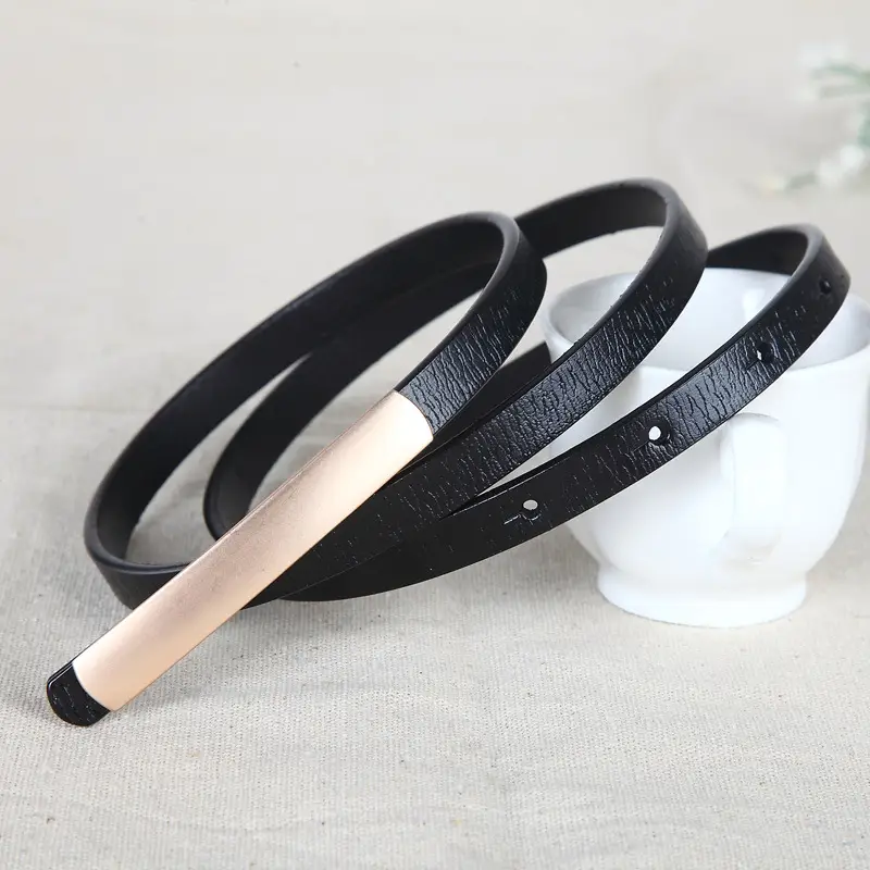 Women's Korean Style Decorative Belt Genuine Leather Alloy - Image 9
