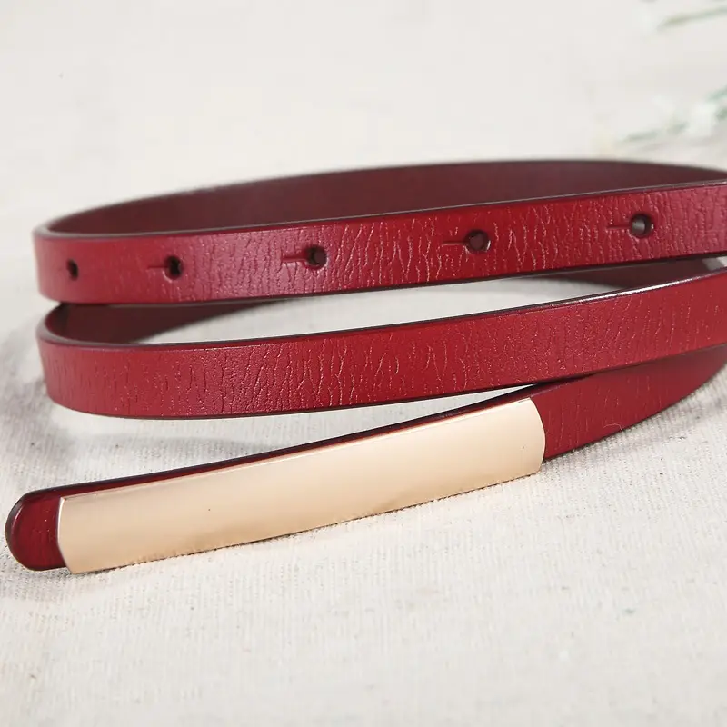 Women's Korean Style Decorative Belt Genuine Leather Alloy - Image 11