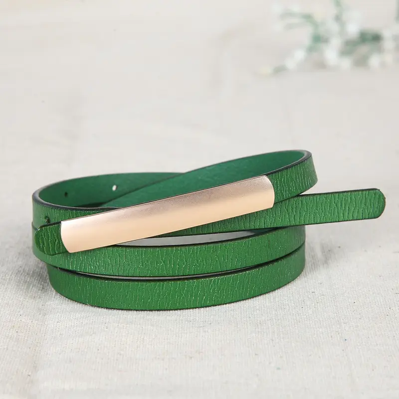 Women's Korean Style Decorative Belt Genuine Leather Alloy - Image 2