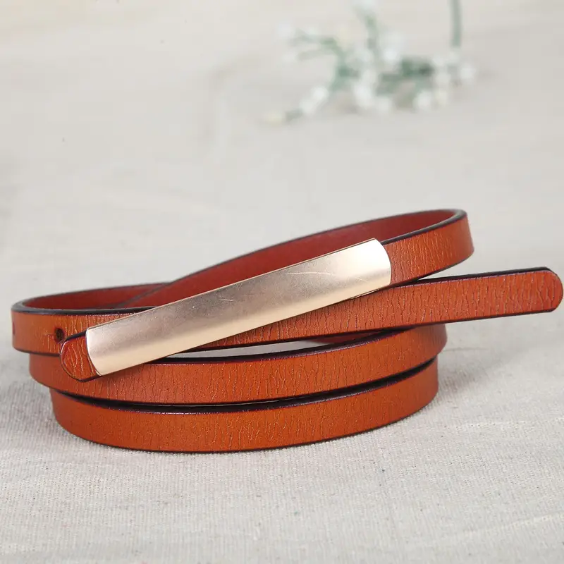 Women's Korean Style Decorative Belt Genuine Leather Alloy - Image 5