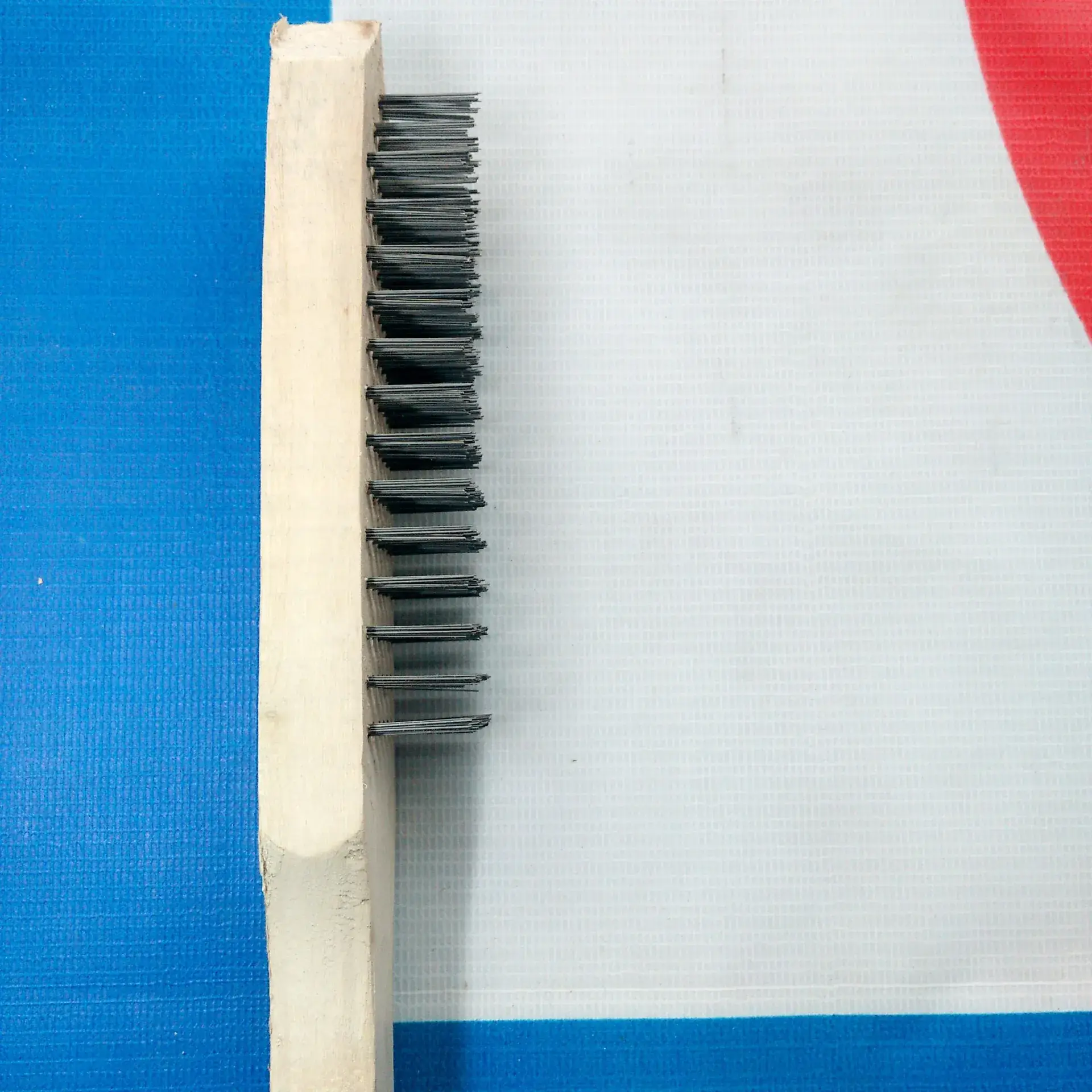 Copper Wire Brush Wooden Handle for Cleaning and Derusting - Image 3