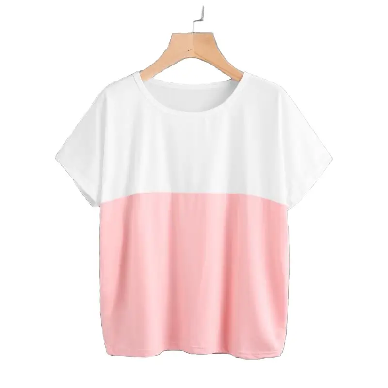 2024 Summer Plus Size Women's White Blue T-Shirt - Image 8