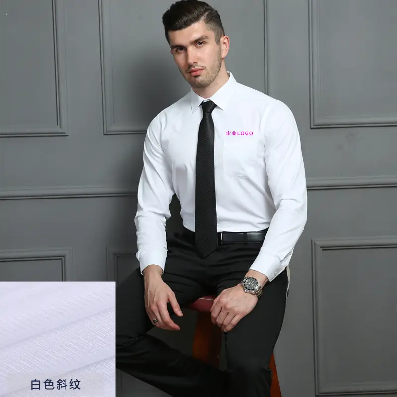 Men's Pink Embroidered Shirts with Logo - Image 2