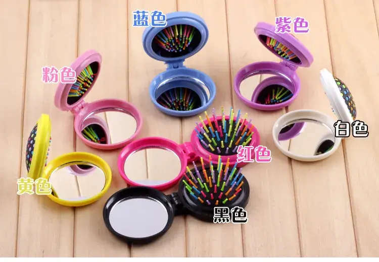 Portable Mini Flip Air Bag Comb Travel Creative Portable Folding Mirror Comb Massage Comb — feature 6