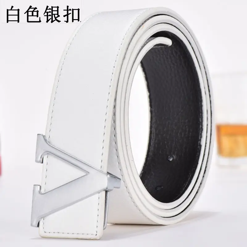 Golden Letter V Buckle Belt for Men - Image 12