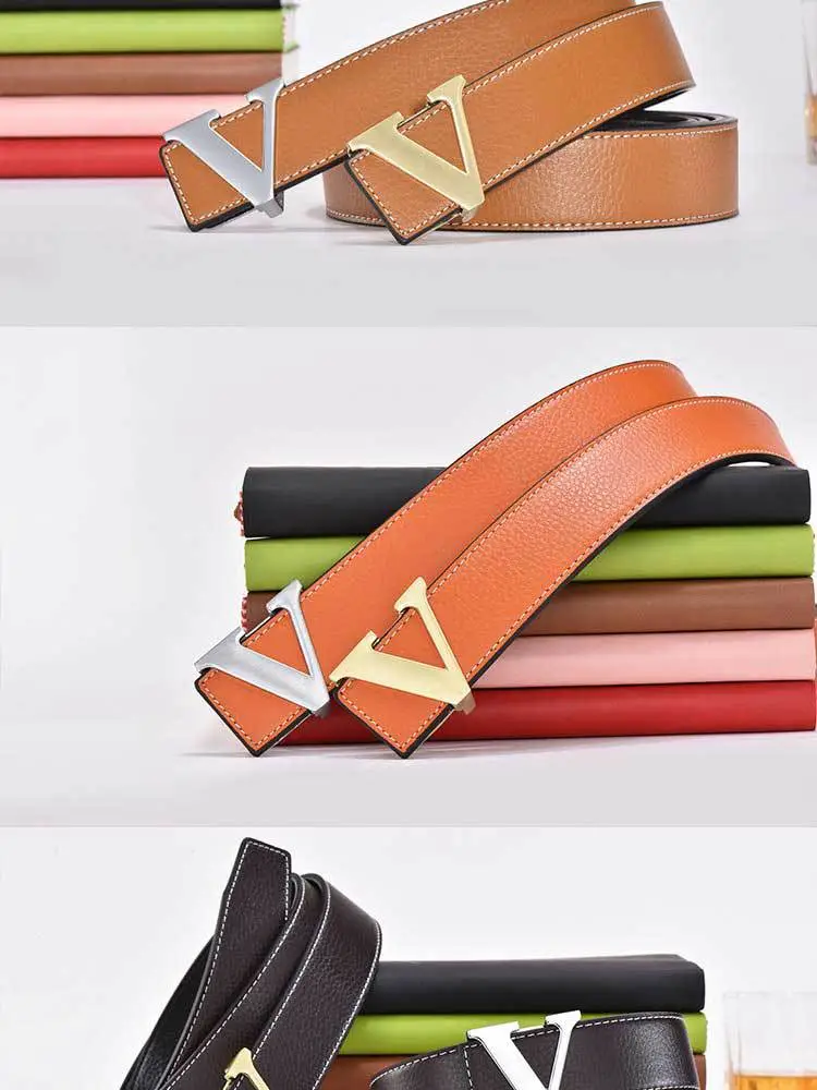Golden Letter V Buckle Belt for Men β feature 12
