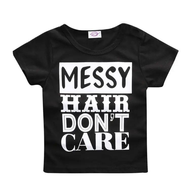 Black T-Shirt for Boys "FOR EV ER" Sunglasses Design - Image 6