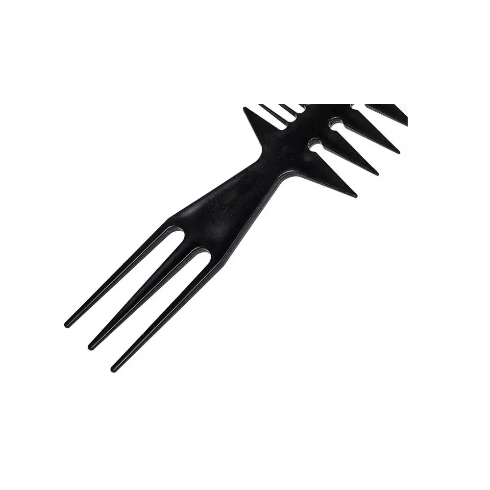 Black 3-Sided Barber Comb for Men - Image 4