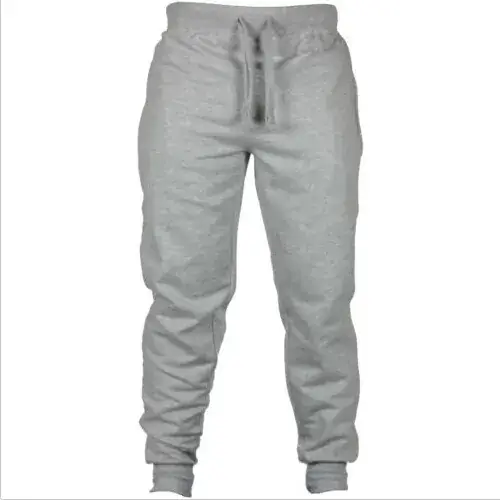 New Men's Black Brushed European Sports Pants - Image 6