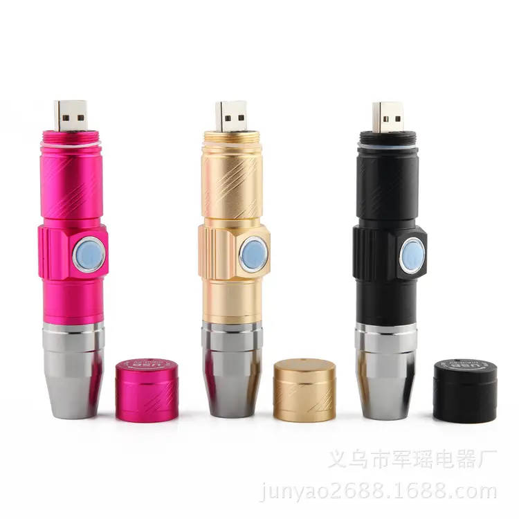 365 Rechargeable Purple LED Flashlight with Banknote Detection - Image 2