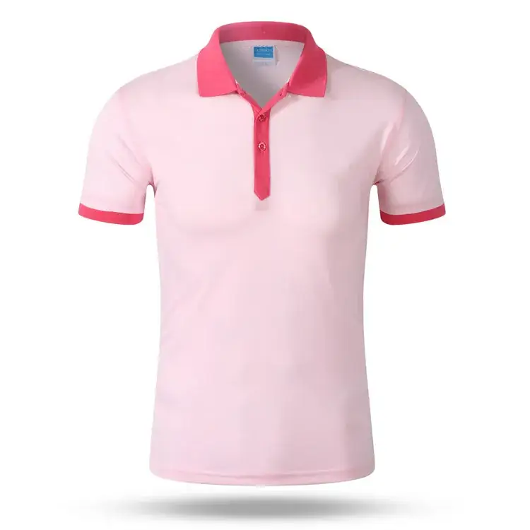 Men's White Polo T-Shirt with Blue Trim - Image 4