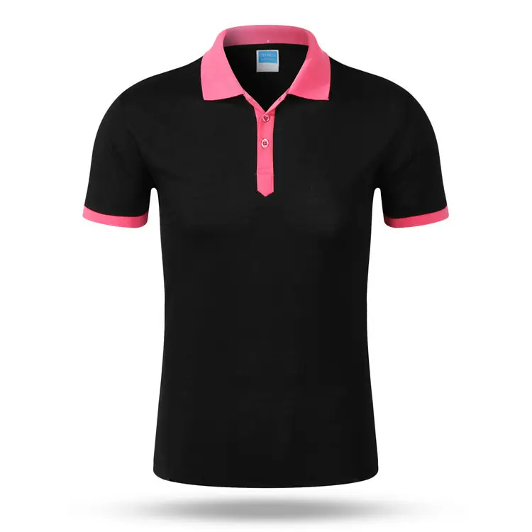 Men's White Polo T-Shirt with Blue Trim — feature 10