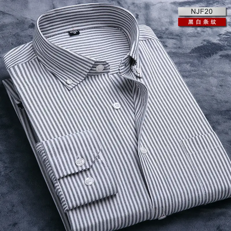 Men's Pink Oxford Slim Fit Long Sleeve Shirt - Image 5